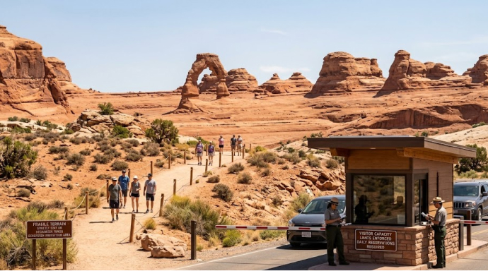 Arches National Park Implements Structured Entry Scheduling to Protect Fragile Landscapes