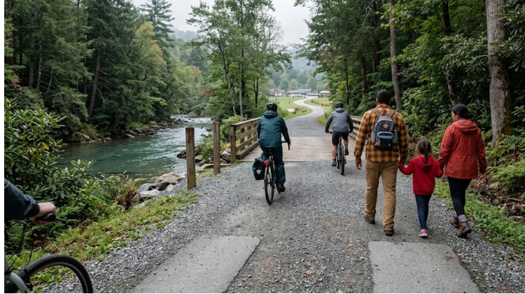 A Trail Connecting The Park And Cherokee