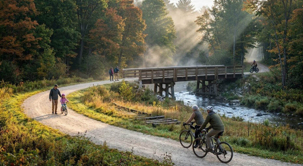 Michigan’s $1.75 Million Thompsonville-Copemish Trail Connector Draws Early Use