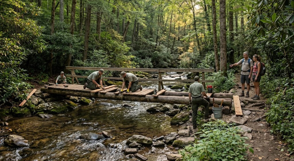 Great Smoky Mountains Begins Abrams Falls Trail Safety Upgrades