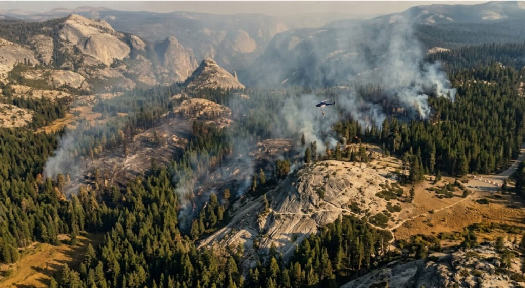 Yosemite Dome Fire Reaches 5,585 Acres As Trail Closures Continue
